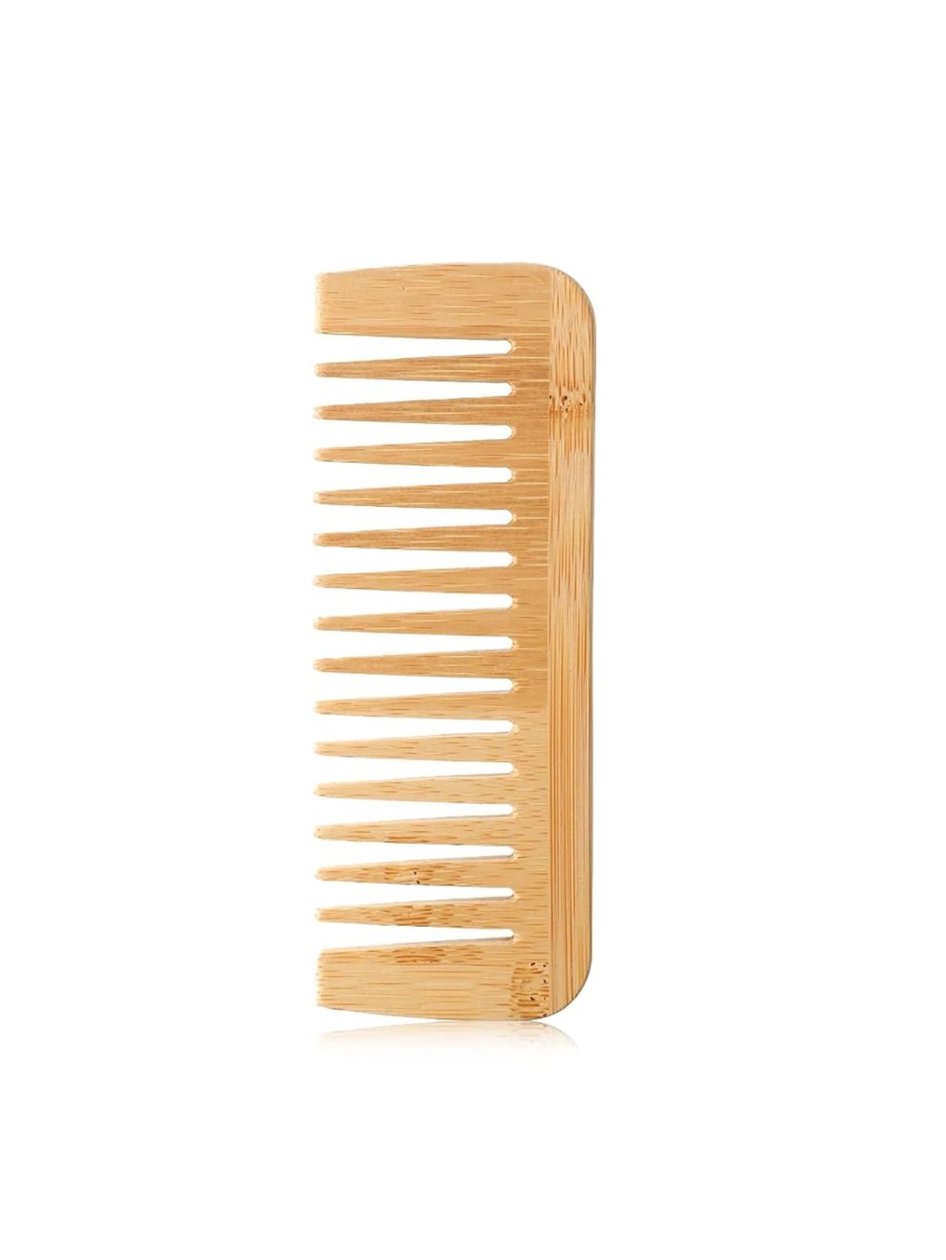 1pc Handmade Bamboo Anti-Static Combs Set, Natural Bamboo Comb for Women Men Hair, Beard Wood Combs For Teasing Strands