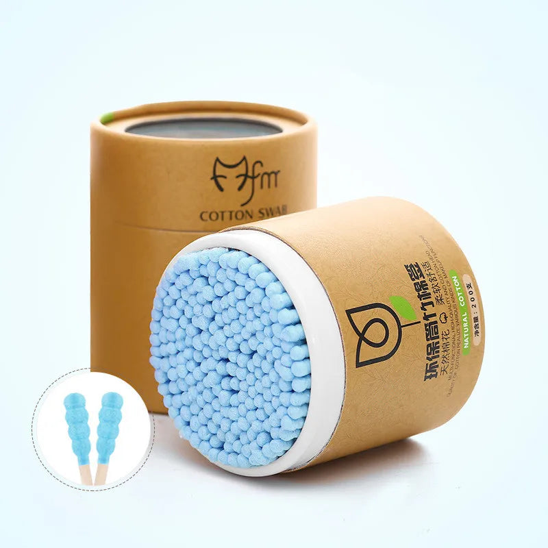 Bamboo Cotton Swabs 200pcs - Eco-Friendly Ear Cleaning Buds