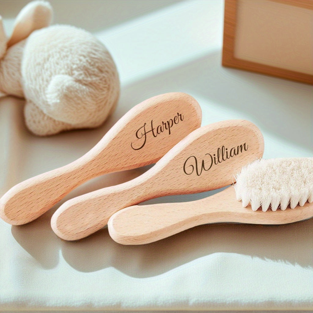 Personalized Baby Hairbrush - Custom Engraved Keepsake Gift