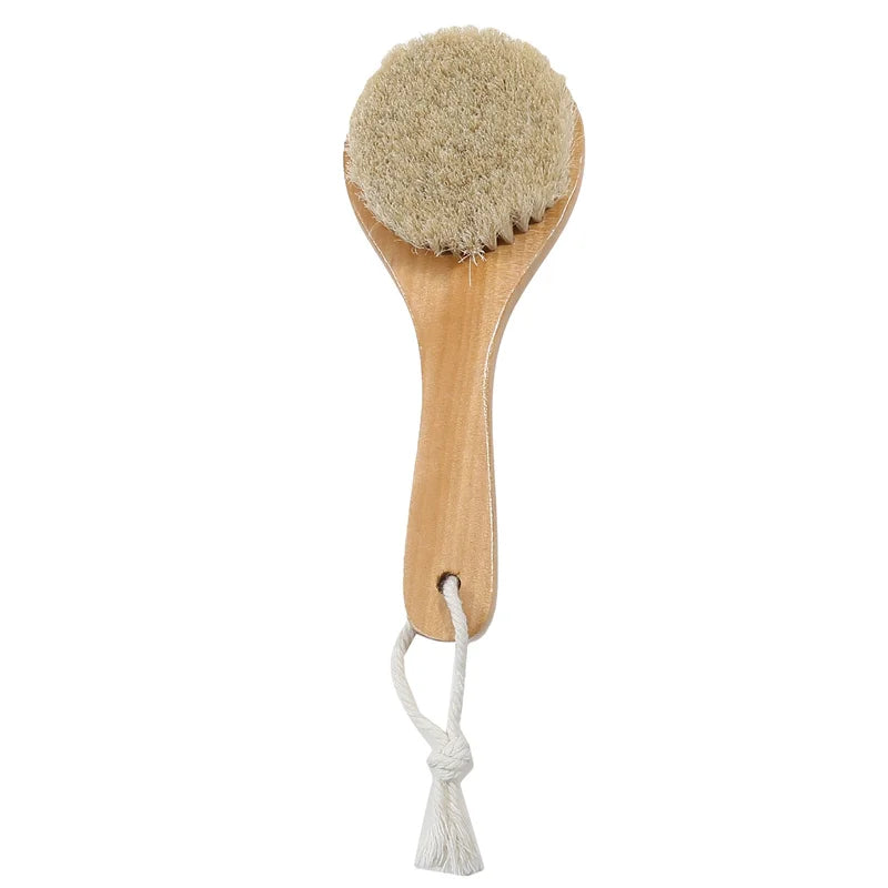 Dry Skin Brush: Natural Bristle Exfoliator & Cellulite Reducer