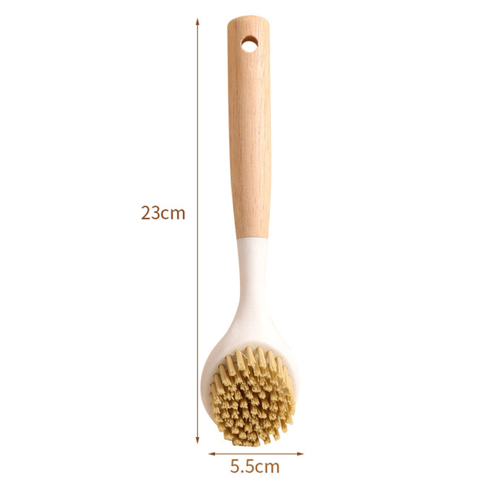 White Dish Scrubber Brush - Ergonomic, 1 Pack, 23x5.5cm