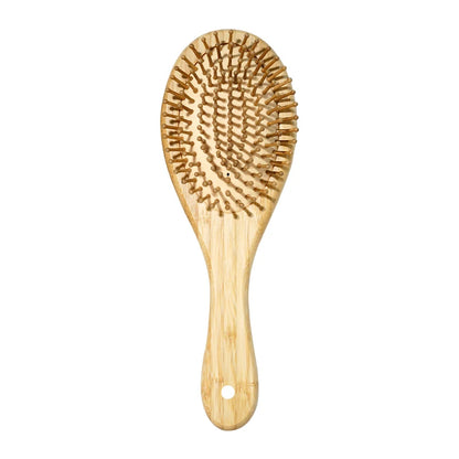 Bamboo Hair Brush - Anti-Static Wooden Scalp Massager