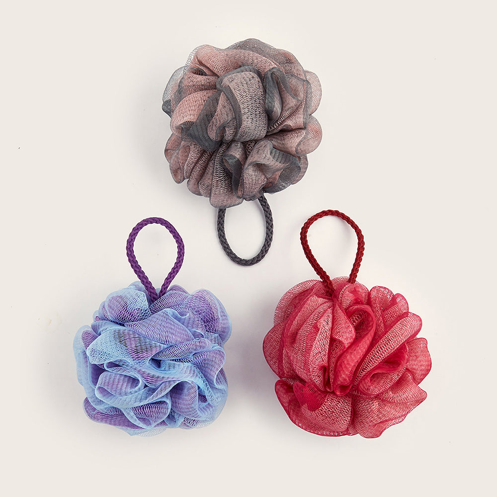 Loofah Sponge: Exfoliating Bath Sponge - Soft Mesh Shower Puff Scrubber