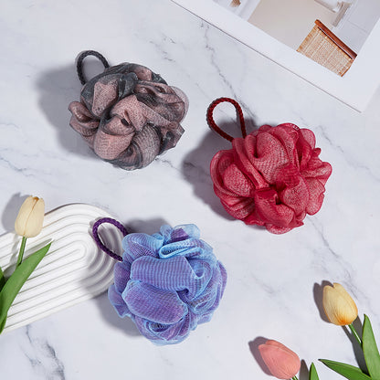 Loofah Sponge: Exfoliating Bath Sponge - Soft Mesh Shower Puff Scrubber