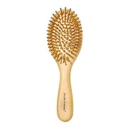 Bamboo Hair Brush - Anti-Static Wooden Scalp Massager