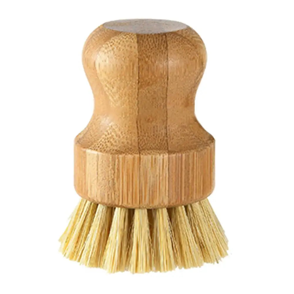 Dish Brush: Bamboo Dish Scrub Brushes - Natural Sisal Bristles
