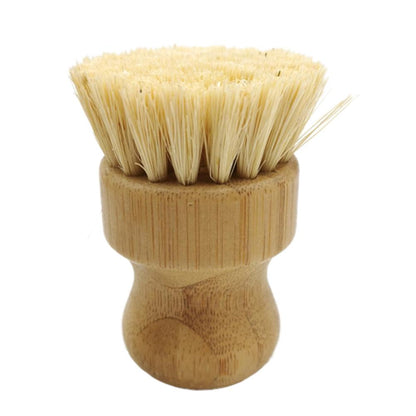 Dish Brush: Bamboo Dish Scrub Brushes - Natural Sisal Bristles