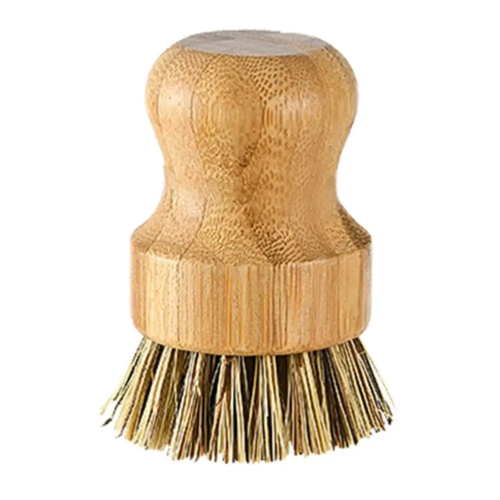 Dish Brush: Bamboo Dish Scrub Brushes - Natural Sisal Bristles