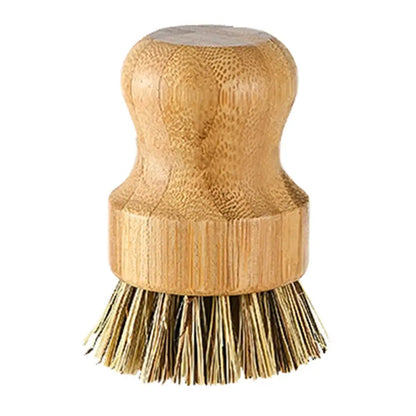 Dish Brush: Bamboo Dish Scrub Brushes - Natural Sisal Bristles