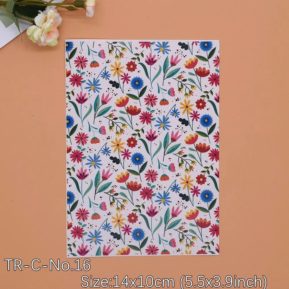 Transfer Paper for Polymer Clay - Forest Floral Design