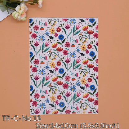 Transfer Paper for Polymer Clay - Forest Floral Design