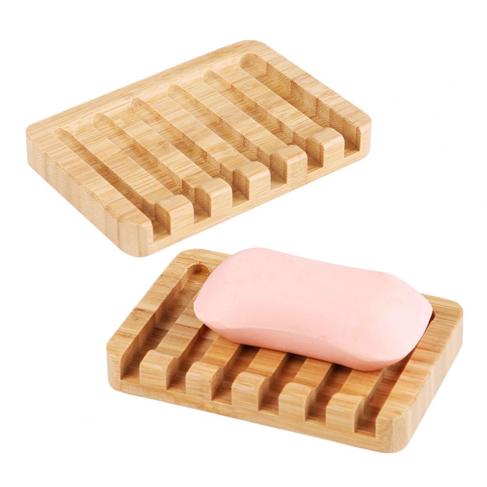 Handcrafted Teak Soap Dish - Elegant Bamboo Shower Caddy