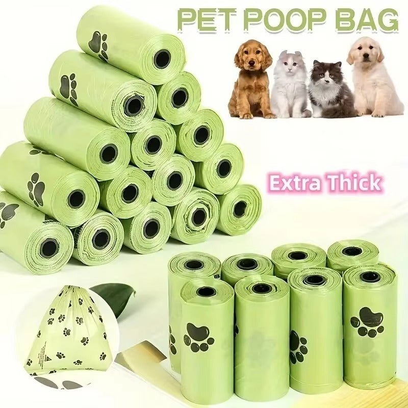 Biodegradable Dog Poop/Garbage Bags - Leak Proof with Dispenser