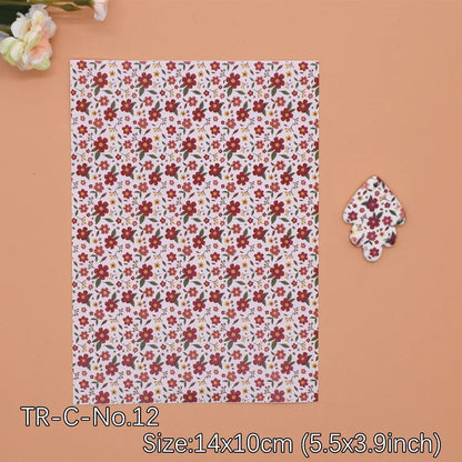 Transfer Paper for Polymer Clay - Forest Floral Design