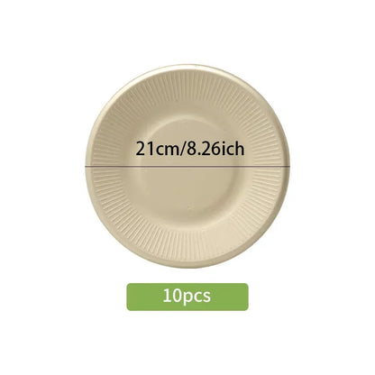 Eco-Friendly Paper Plates - Organic Disposable Partyware