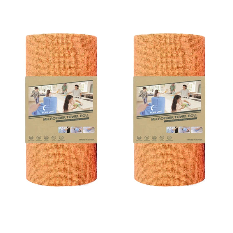 Kitchen Dish Towels: 4M Reusable Dish Cloth Roll - Washable Cleaning Wipes