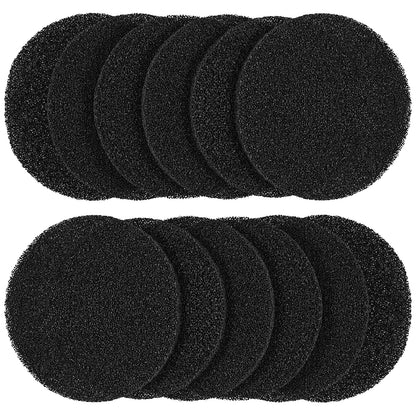 12Pcs Charcoal Filters for Kitchen Compost Bin Activated Charcoal Compost Bin Filters Round Reusable Replacement Compost Filters