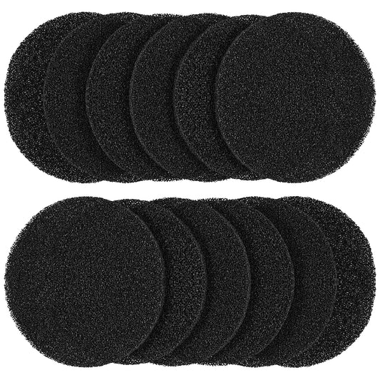 12Pcs Charcoal Filters for Kitchen Compost Bin Activated Charcoal Compost Bin Filters Round Reusable Replacement Compost Filters