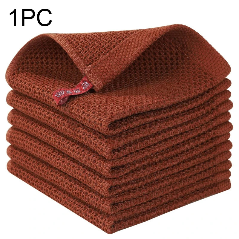 Cotton Honeycomb Dishcloth - Soft, Absorbent, Quick-Dry