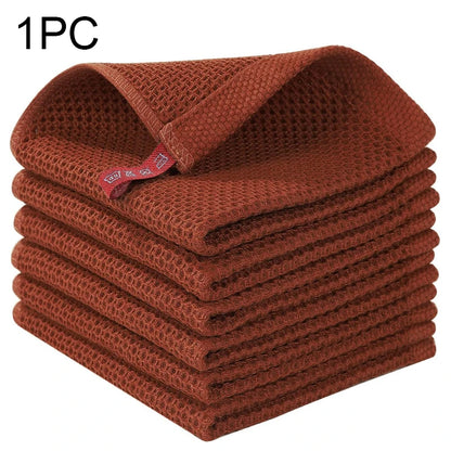 Cotton Honeycomb Dishcloth - Soft, Absorbent, Quick-Dry
