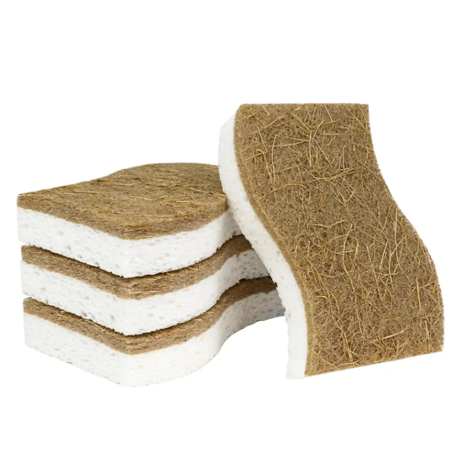 1/6/12PCS Natural Sponge Eco Friendly Kitchen Sponges for Sustainable Living Biodegradable Plant Based Dish Sponge
