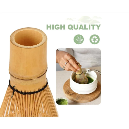 Bamboo Matcha Whisk: Matcha Whisk - Handcrafted Bamboo Chasen for Authentic Tea