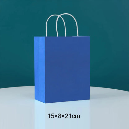 Paper Bags: Candy Colorful Kraft Paper Bags - 5/10/15/20/25pcs with Handles
