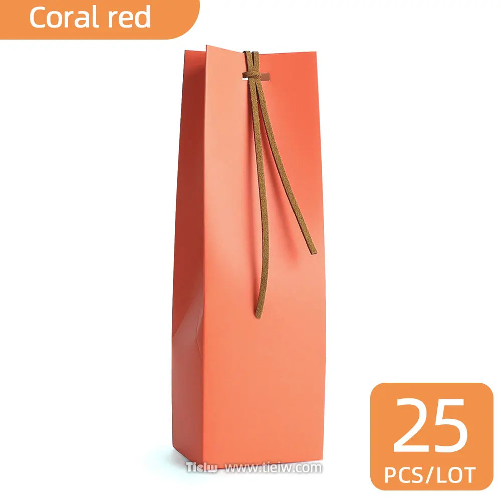 Paper Bags: 25PCS Wedding Favor Bags - Mini Gift Paper Boxes