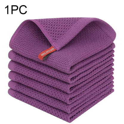 Cotton Honeycomb Dishcloth - Soft, Absorbent, Quick-Dry