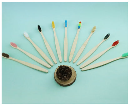 Kids Bamboo Toothbrush Set - Soft, Eco, Biodegradable