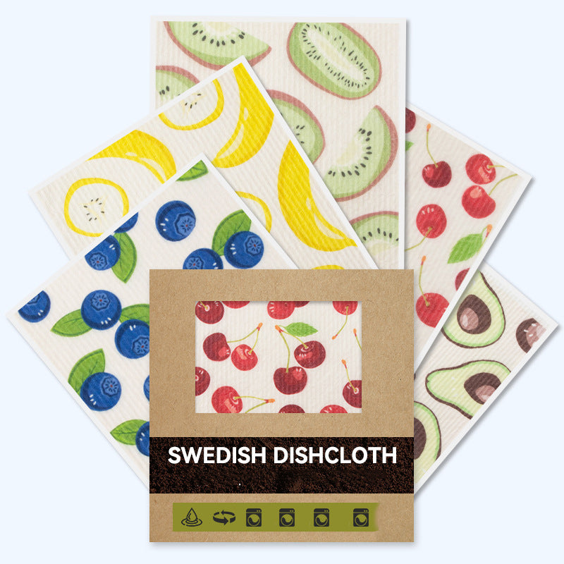Eco-Friendly Swedish Dishcloth - Super Absorbent & Reusable