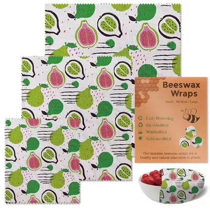 Reusable Beeswax Wraps - Eco-Friendly Food Storage