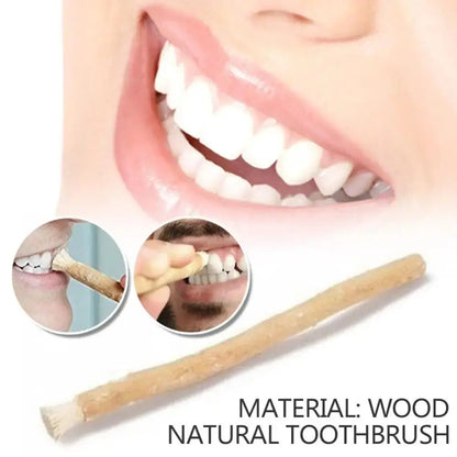 Eco Friendly No Toothpaste Needed Miswak Toothbrush Soft Bristles Traditional Miswak Sticks for Teeth Teeth Whitener Travel