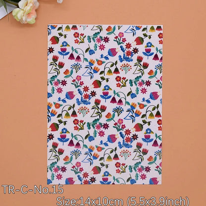 Transfer Paper for Polymer Clay - Forest Floral Design