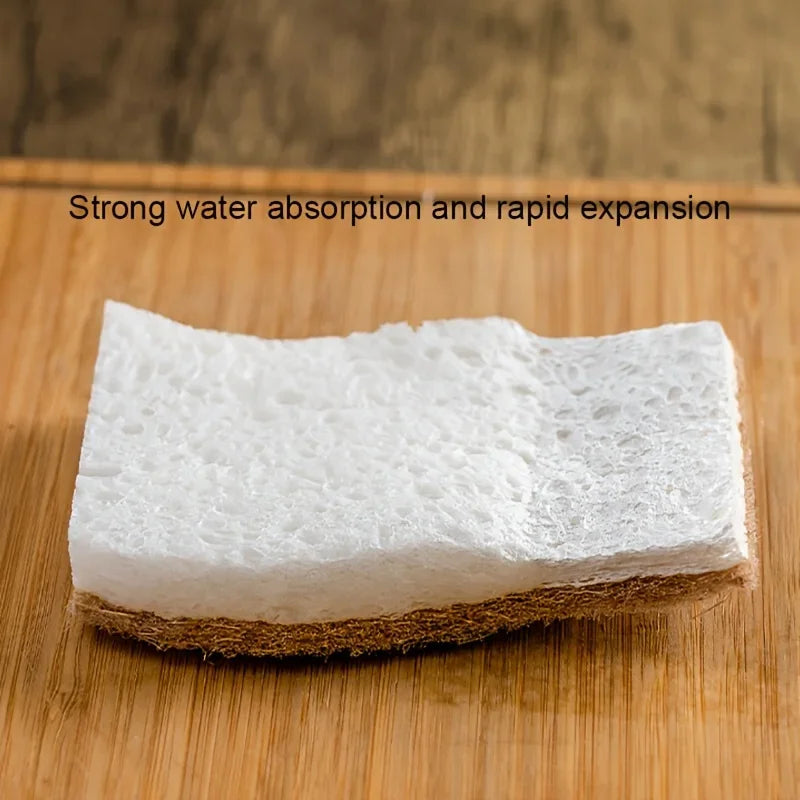 1/6/12PCS Natural Sponge Eco Friendly Kitchen Sponges for Sustainable Living Biodegradable Plant Based Dish Sponge