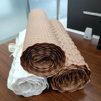 Biodegradable Bubble Wrap - 20m Length x 32cm Width, White/Natural/Black/Pink/Red, Eco-Friendly Kraft Paper Material