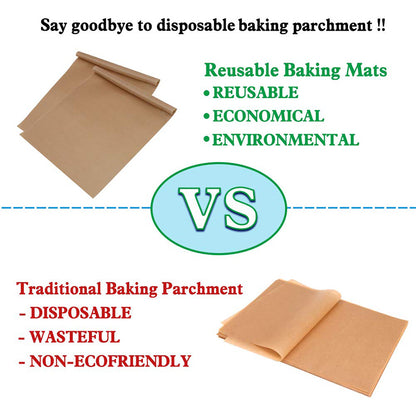 Baking Sheet: Reusable Non-Stick Baking Mat Sheets - 40x60cm/30x40cm