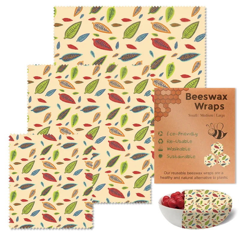 Reusable Beeswax Wraps - Eco-Friendly Food Storage
