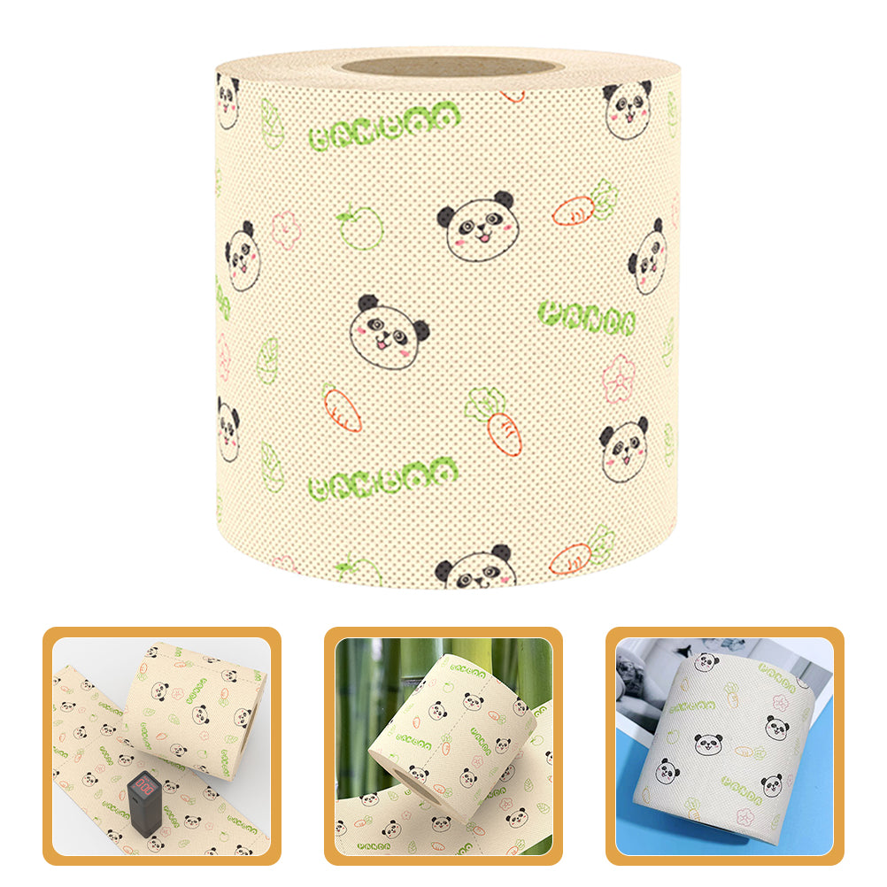Bamboo Toilet Paper 36Pcs - Vivid Panda Design, Soft & Eco-Friendly