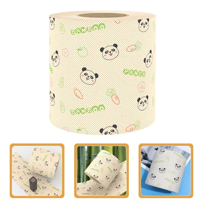 Bamboo Toilet Paper 36Pcs - Vivid Panda Design, Soft & Eco-Friendly