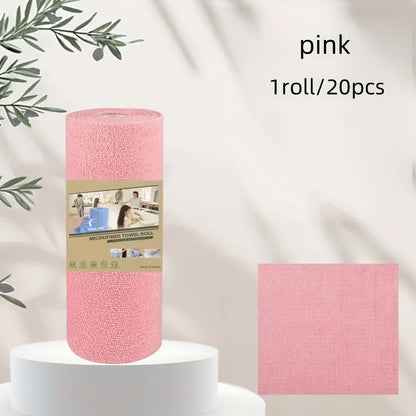 Kitchen Dish Towels: 4M Reusable Dish Cloth Roll - Washable Cleaning Wipes