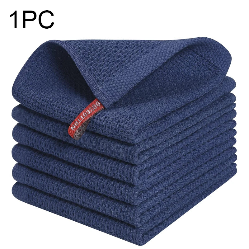 Cotton Honeycomb Dishcloth - Soft, Absorbent, Quick-Dry