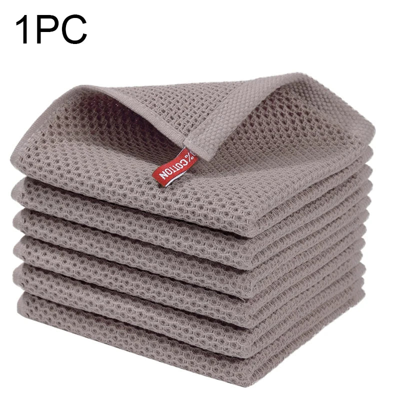Cotton Honeycomb Dishcloth - Soft, Absorbent, Quick-Dry