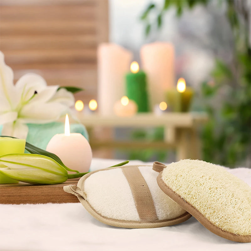 Natural Loofah Exfoliating Sponge - Soft Shower Scrubber
