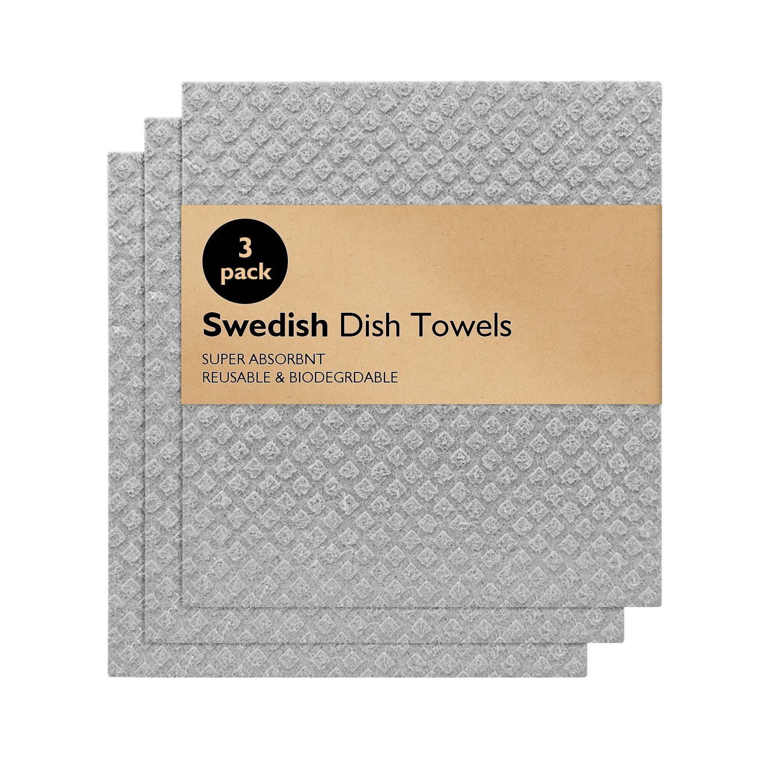 Magic Cleaning Dish Cloths: Absorbent Swedish Dishcloth Set