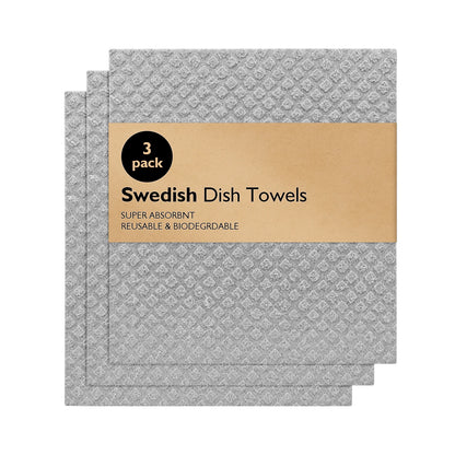 Magic Cleaning Dish Cloths: Absorbent Swedish Dishcloth Set