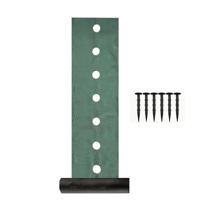 Pre-punched Holes Perforated Grass Proof Cloth Double Layer Breathable Permeable Weed Barrier Cloth Biodegradable