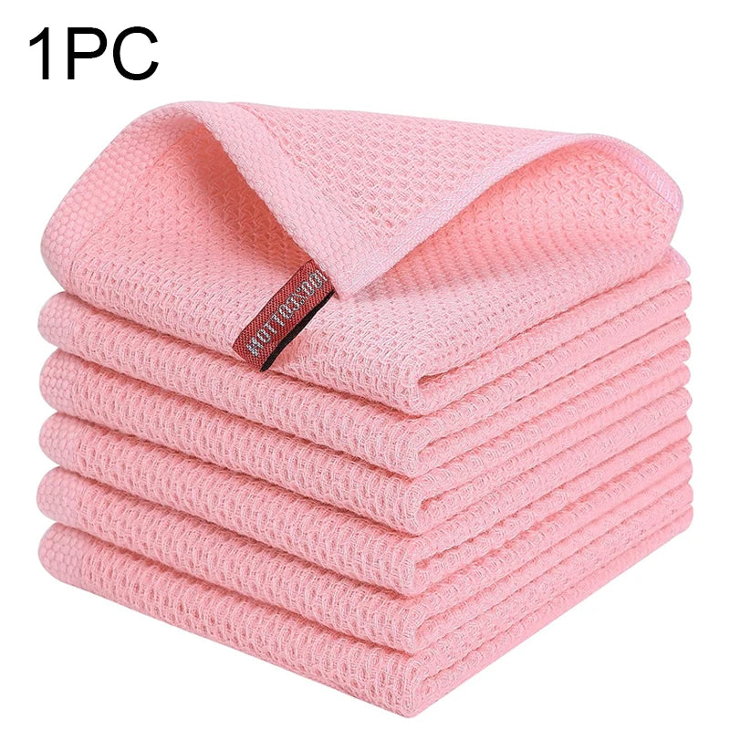Cotton Honeycomb Dishcloth - Soft, Absorbent, Quick-Dry