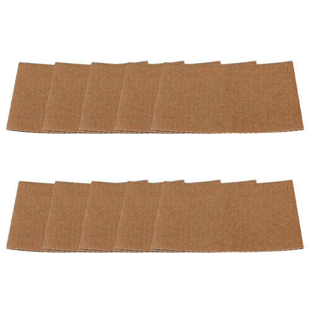 Paper Cup Insulation: Heat Insulation Cup Sleeves - 50 Pcs Corrugated Coffee Protectors