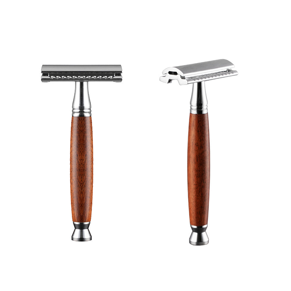 Double Edge Razor - Eco-Friendly Wood Handle Shaver